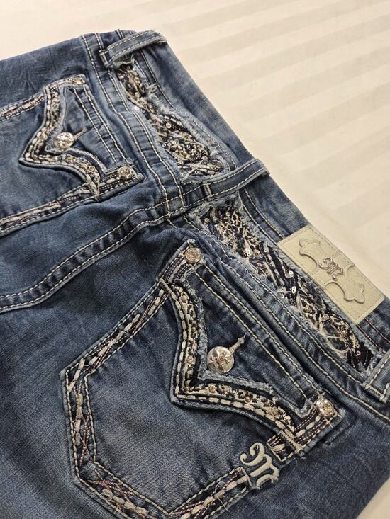 Miss Me Denim - Miss Me Mid-rise Curvy Boot Size 30 Stretch Jeans